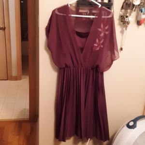 Chiffon top dress with Sequins